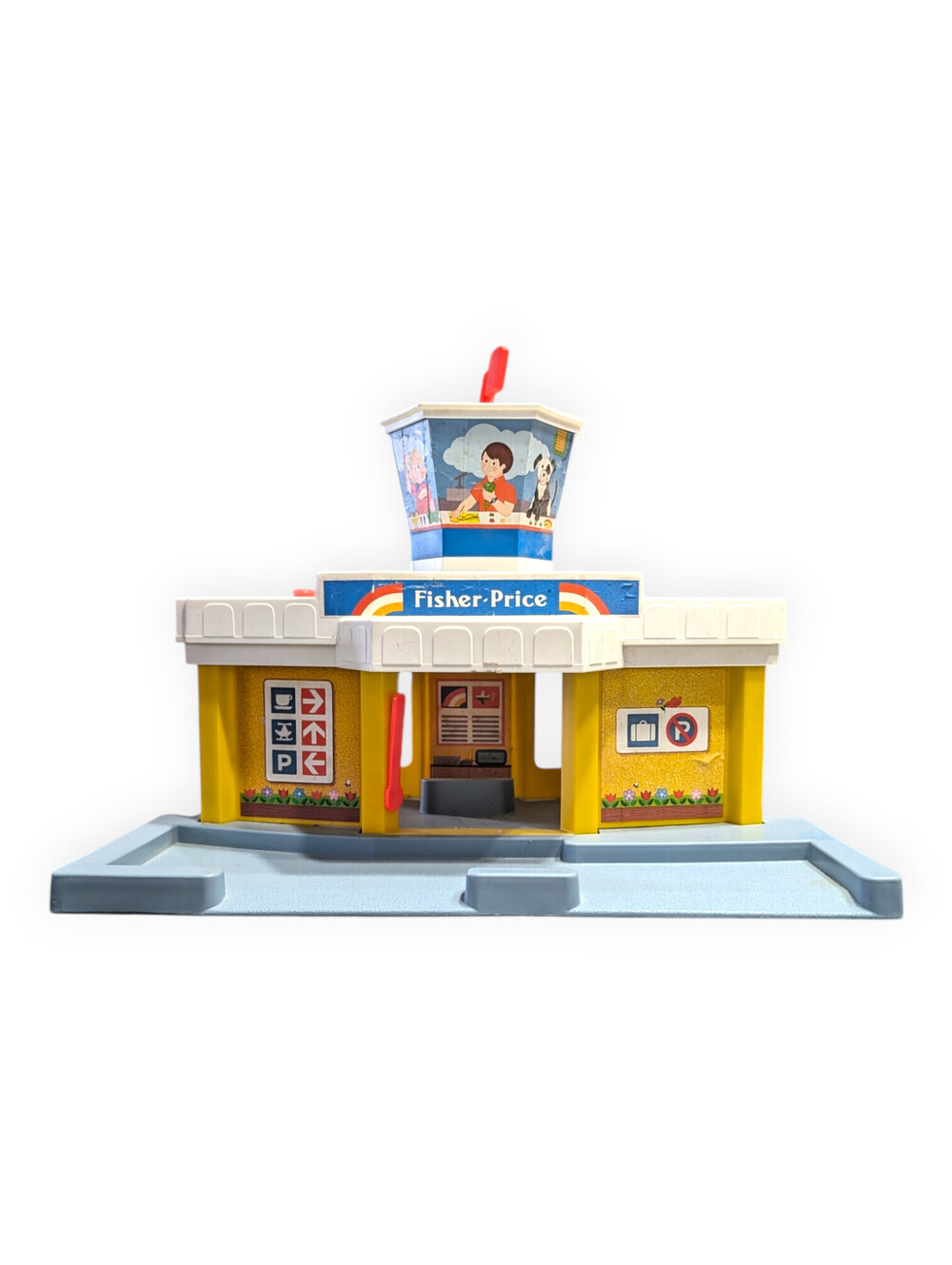 Fisher Price Little People 933 Jetport Airport Building Only Vtg